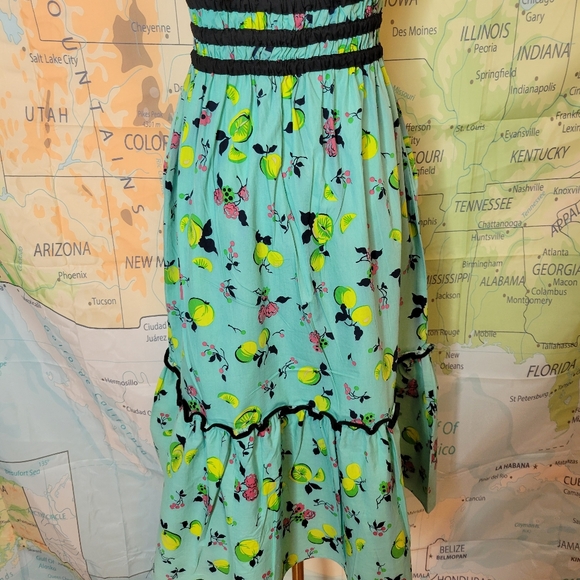 Betsey Johnson Vintage Y2K Lemon Halter Dress - Picture 8 of 16